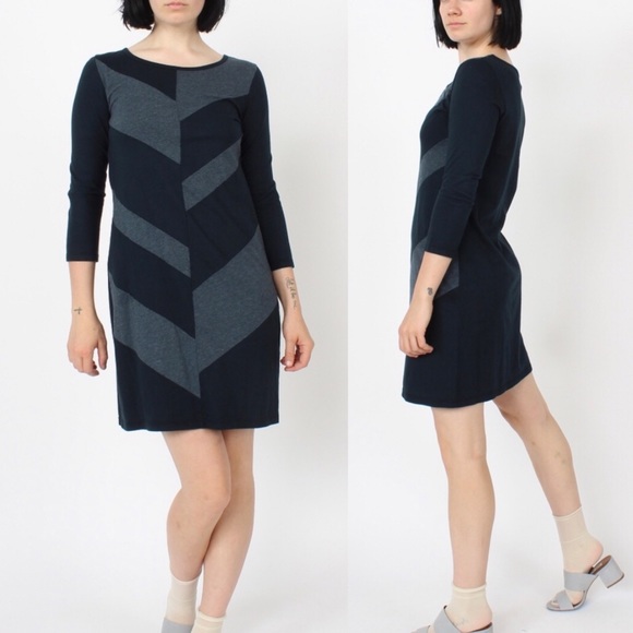 Prairie Underground Gray & Black Tee Tunic Dress